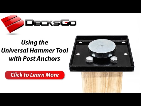 How to use the Universal Hammer Tool with the Titan Post Anchor