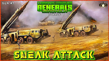 Sneak Attack | Command & Conquer: Generals - Zero Hour | GLA Mission: 5 Finale #nostalgia