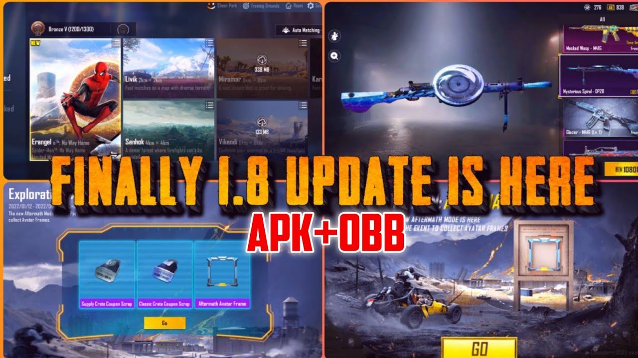 HOW TO DOWNLOAD PUBG MOBILE 1.8 UPDATE APK + OBB FILE || PUBG MOBILE UPDATE 1.8 IS HERE 😀 😀