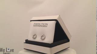 Perfection made with Swarovski Zirconia Two Stone Ring Stud Earrings 0.10ct E2722