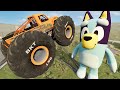 BeamNG Satisfying Car Crashes and Jumps Into Giant Bluey LIVE