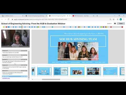 School of Engineering Advising: From the HUB to Graduation Webinar