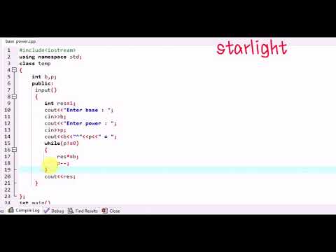 Find exponential power with dry run in C++