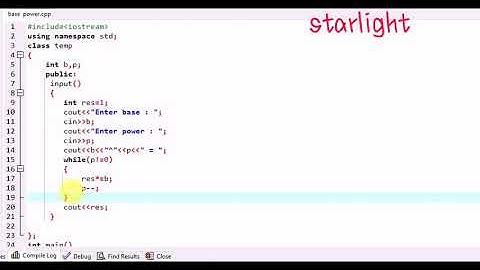 Find exponential power with dry run in C++