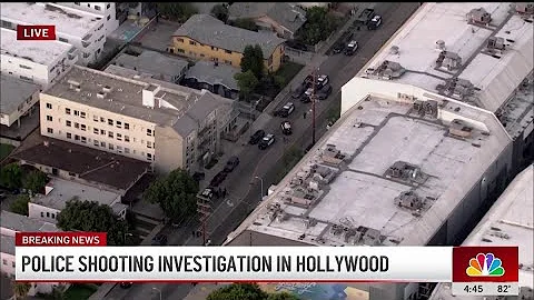 Police shooting investigation at Hollywood apartment complex
