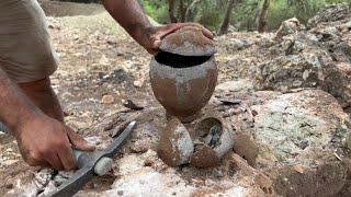 We found tow treasure urns while metal detecting