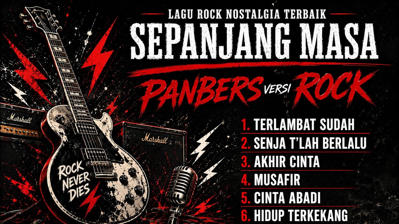 LAGU ROCK NOSTALGIA TERBAIK SEPANJANG MASA ❤️ Terlambat Sudah, Musafir, Akhir Cinta Full Album