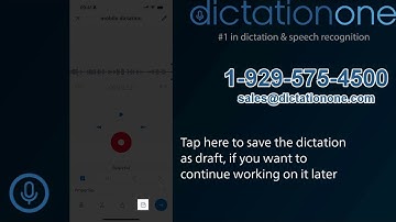 How to Create and Send a Dictation with Philips SpeechLive Mobile App
