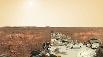 Mars Perseverance 360 stereo VR panorama with audio (8K)