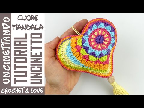 Cuore Mandala all'Uncinetto