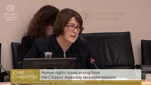 Professor Siobhán Mullally addresses the Oireachtas Committee on the 8th Amendment