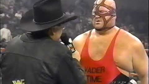 Ken Shamrock Saves Jim Ross from Vader (WWF Raw is War 28 April 1997)