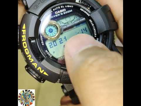 cara setting g shock frogman