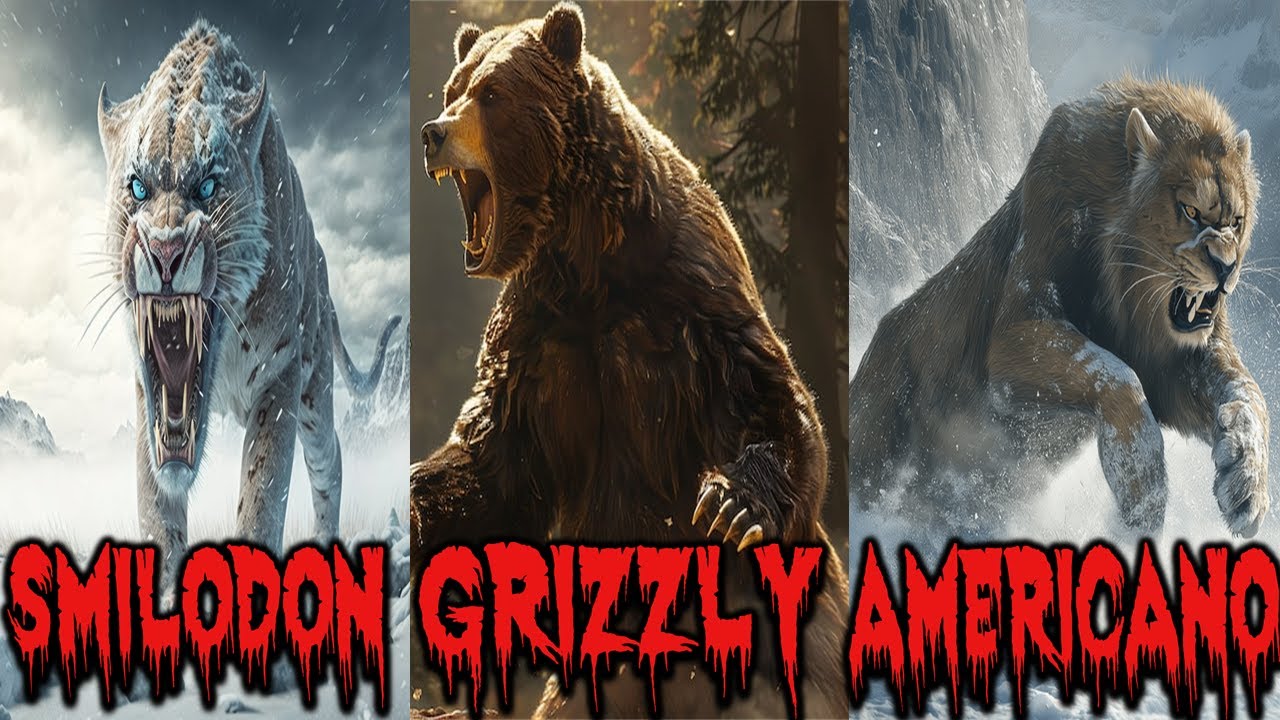 Leones y Tigres EXTINTOS vs OSOS Actuales  ¿Quién Ganaría?