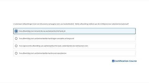 U selecteert afbeeldingen voor een Discovery-campagne voor uw meubelbedrijf. Welke afbeelding voldoe