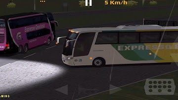 Bus driving in heavy rain. Android gameplay. Bus simulator
