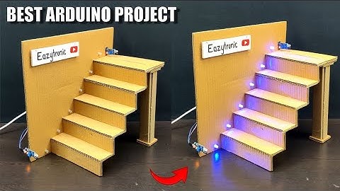 How To Make Automatic Staircase Light Using Arduino UNO || Arduino Based Project #scienceprojects