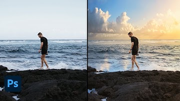 how to change boring sky into sunset sky photoshop | Photoshop tutorial