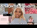 5 monthly habits to "ELEVATE" your life in 2024
