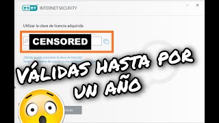 LICENCIAS ESET NOD32 HASTA 2022 | VIGENCIA UN AÑO | FUNCIONA