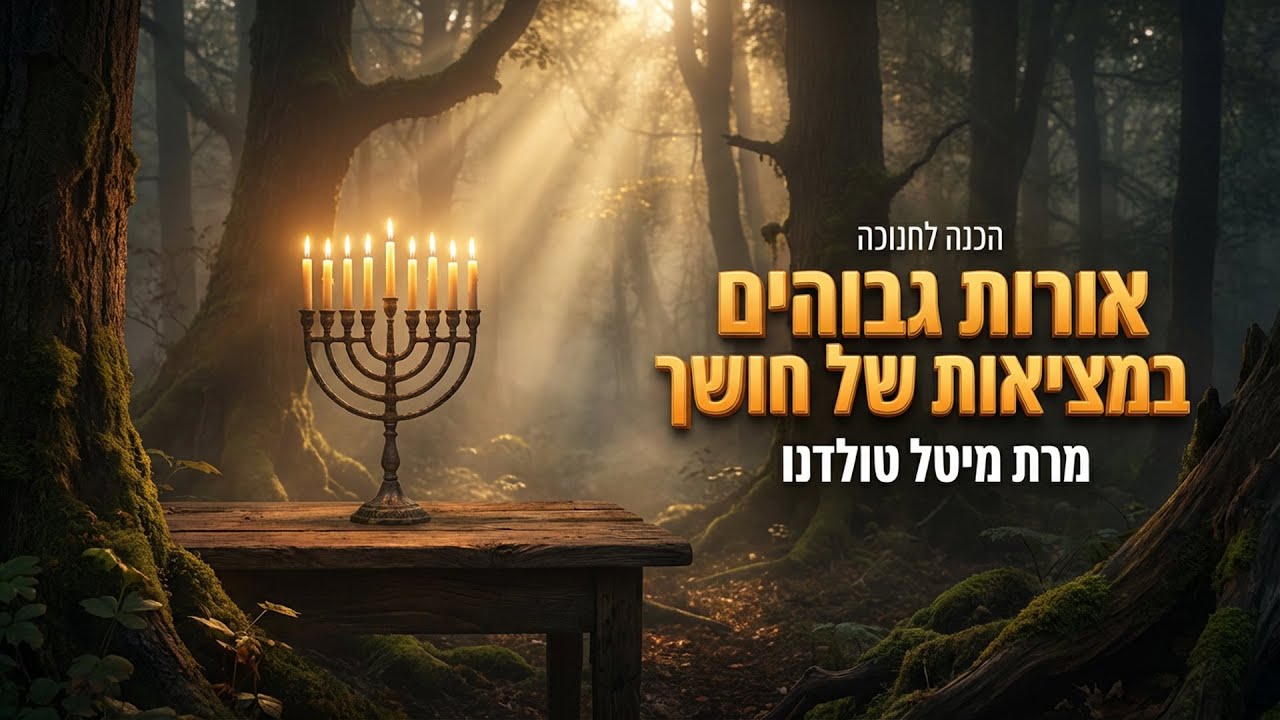 הכנה לחנוכה 🕎 אורות גבוהים במציאות של חושך 💫 מרת מיטל טולדנו