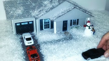 How to make a Miniature Christmas House from Foamboard