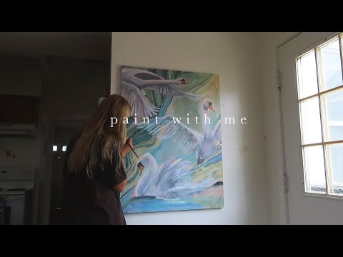 "Aphrodite" | my painting process 🦢