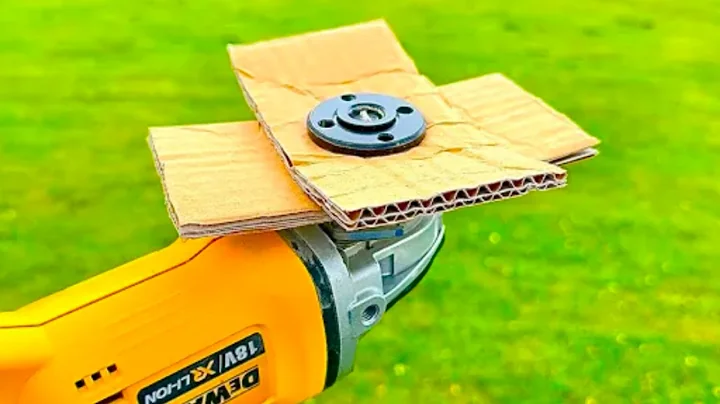 Breakthrough Idea: Insert Cardboard Into Angle Grinder | Angle Grinder Hacks
