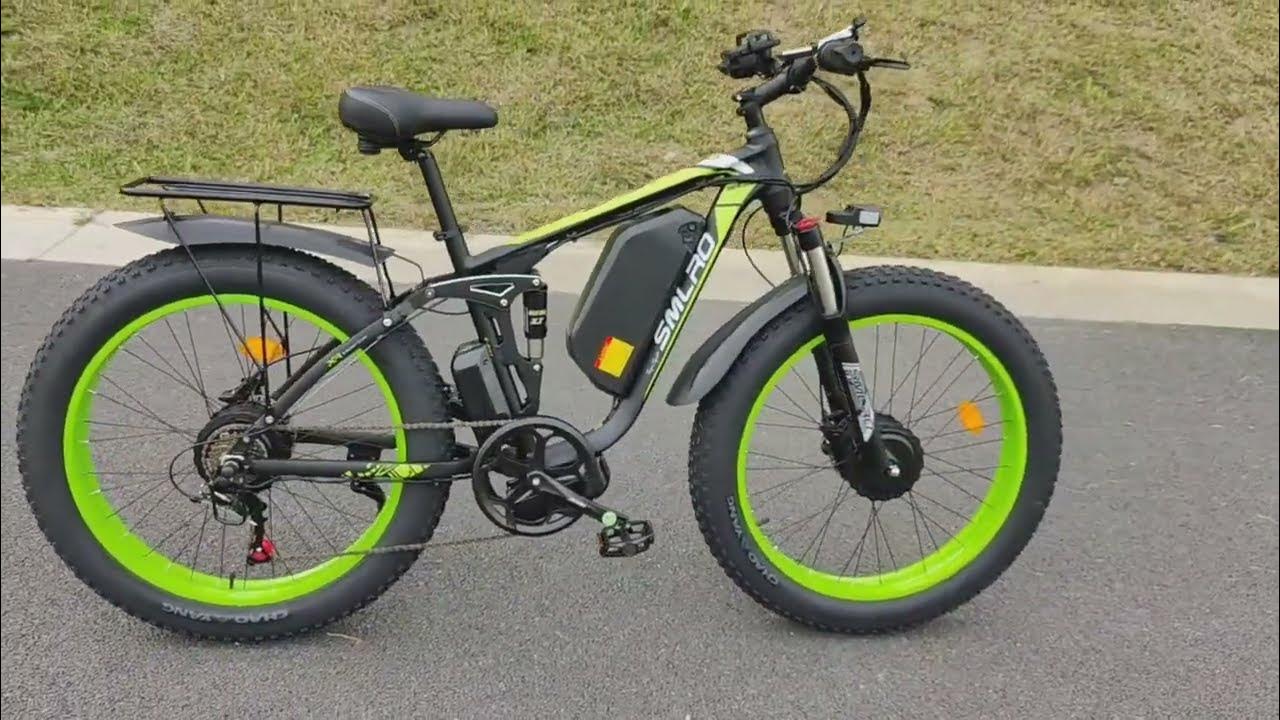 Smlro 2000w dual motor fat tire electric bike overview v3 youtube