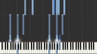 Justin Hurwitz The Landing from First Man    Easy Piano Tutorial   synthesia   piano facile
