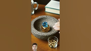 【ASMR】 Crushing a Gold Dice with GlassDice Blended In #asmr #satisfying #crush#oddlymesmerizing