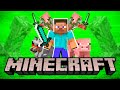 HOW TO DIE IN MINECRAFT FT. WOLFS, PIGS AND ZOMBIE PIGMAN