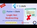 ❌ Flutter Clerk Login Not Working? 🔥 Shocking | Sign In Not Redirecting Explained! | amplifyabhi