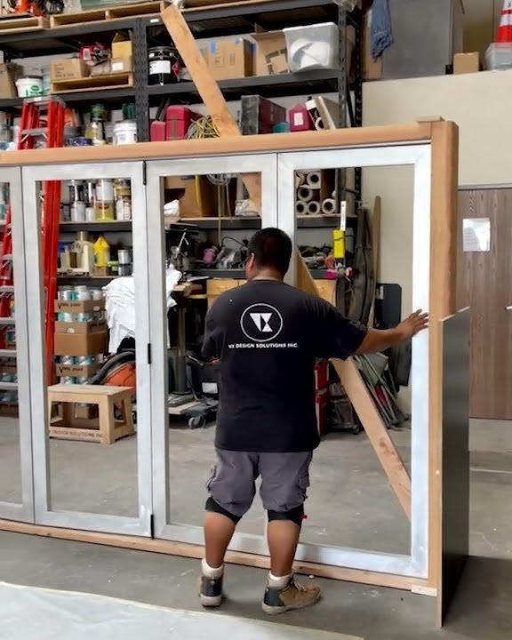 Bi-fold door installation! #shorts