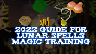 Osrs 2022 Lunar Spells Magic Training - String Jewellery, Tan Leather, Molten Glass, Spin Flax