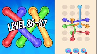 🏅 TANGLE ROPE 3D 🤪 Level 86~87 🧩 Gameplay Walkthrough