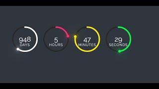 Count Down Timer Using HTML CSS &Javascript