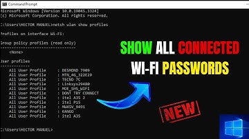 Show All WIFI Password in Windows Computer using CMD