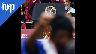 Biden’s Morehouse graduation speech met with silent protests