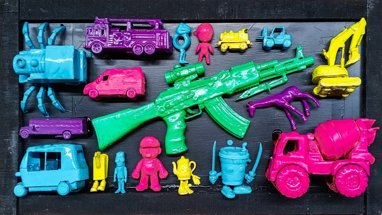 Membersihkan mobil mobilan, Ambulance, Mobil Molen, Spiderman, Mobil Damkar, Tung tung Sahur