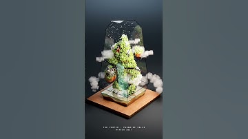 Satisfying Voxel Art Animation, The Vertex - Paradise Falls Winter 2021 Edition by TerraLiving