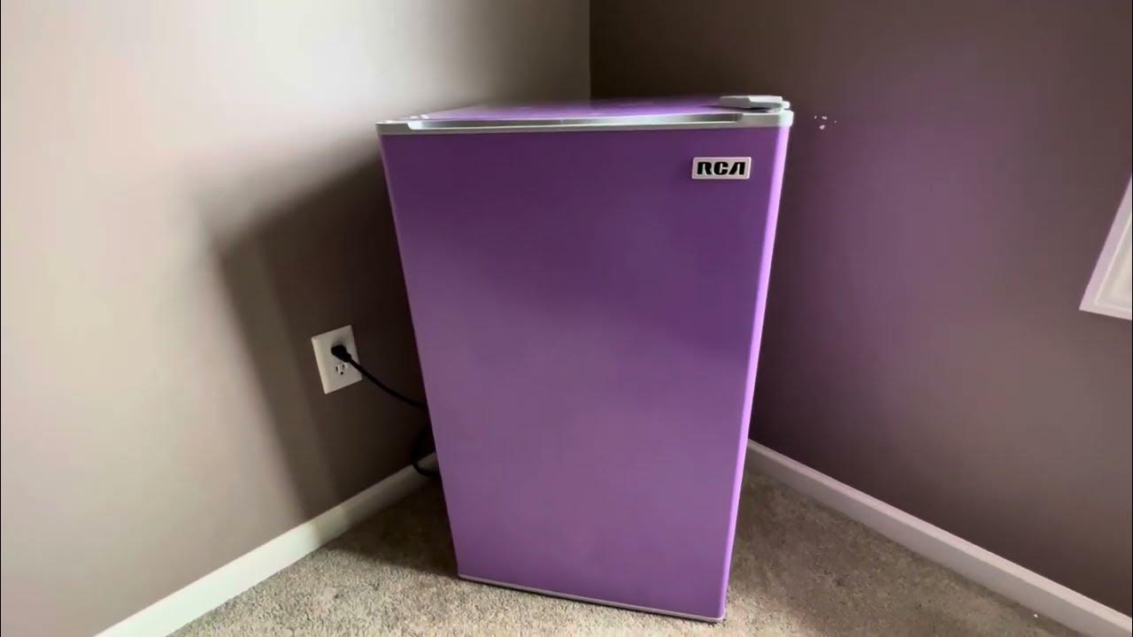 RCA RFR321-FR320/8 IGLOO Mini Refrigerator, 3.2 Cu Ft Fridge, Purple