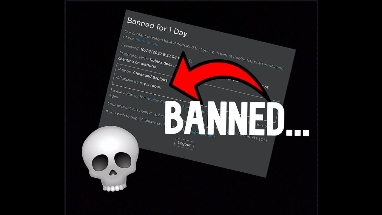 I Got BANNED For The DUMBEST REASON On Roblox... - YouTube