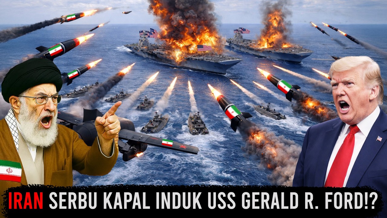 SERANGAN DADAKAN IRAN? Rudal Iran Kunci Kapal Induk USS Gerald R. Ford, ALI KHAMENEI Jebak TRUMP!?