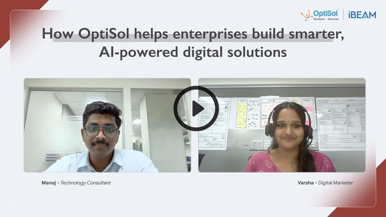 How OptiSol helps enterprises build smarter, AI-powered digital solutions with iBEAM