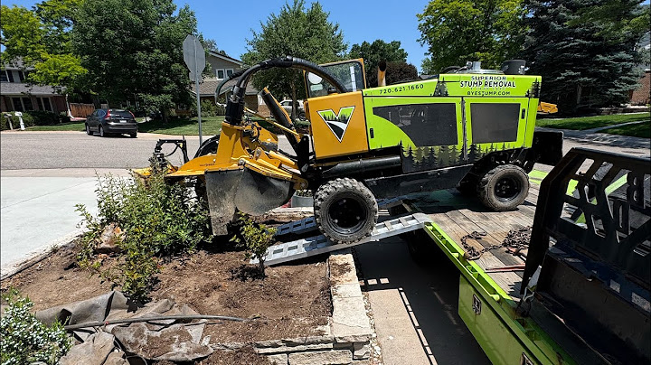 Using the trailer for stump access