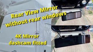 Fitting a rear view mirror in to our 2018 VW Crafter MAN TGE camper conversion but not rear windows