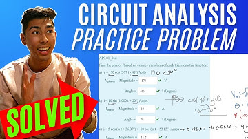 Networks Analysis | Ch.9 Sinusoidal Steady-State Analysis | AP9.01_9ed  : Find the phasor (based ...