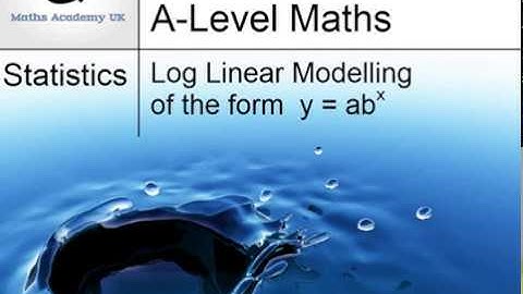 Log Linear modelling - Example 1