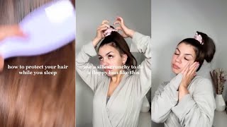 HOW TO PROTECT YOUR HAIR WHILE YOU SLEEP #HAIRCARE #HAIRSTYLE #SHORTS screenshot 2